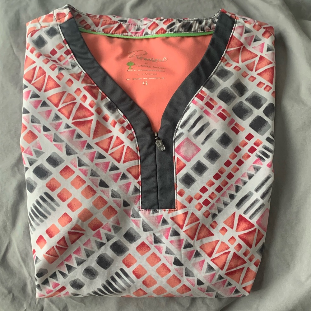 Purple label printed top